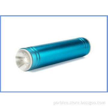 2600mah Cylindrical Portable Mini Power Bank With LED Light